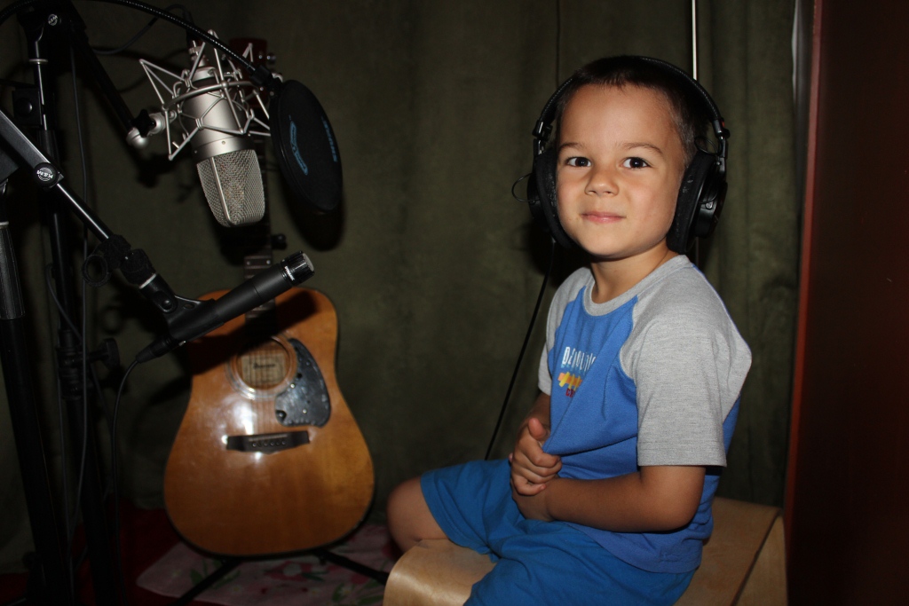 4 year old Zorion recorded 2 tracks for "At First Light" Volume 1